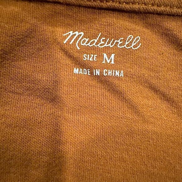 Madewell vintage v-neck t shirt dress golden pecan - Picture 6 of 7